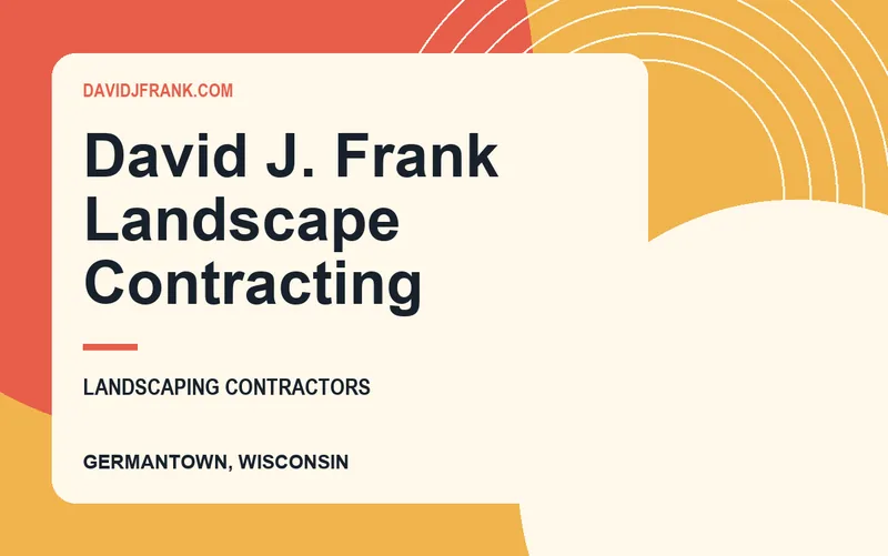 David J. Frank Landscape Contracting in Germantown, Wisconsin