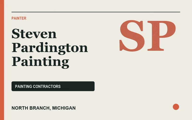 Steven Pardington Painting in North Branch, Michigan