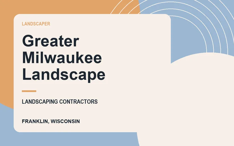 Greater Milwaukee Landscape in Franklin, Wisconsin