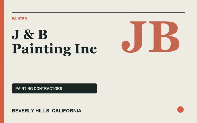 J & B Painting Inc in Beverly Hills, California