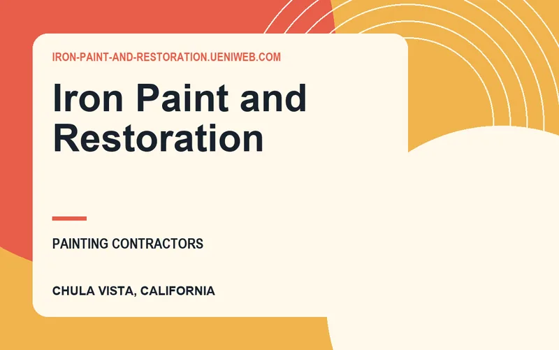 Iron Paint and Restoration in Chula Vista, California