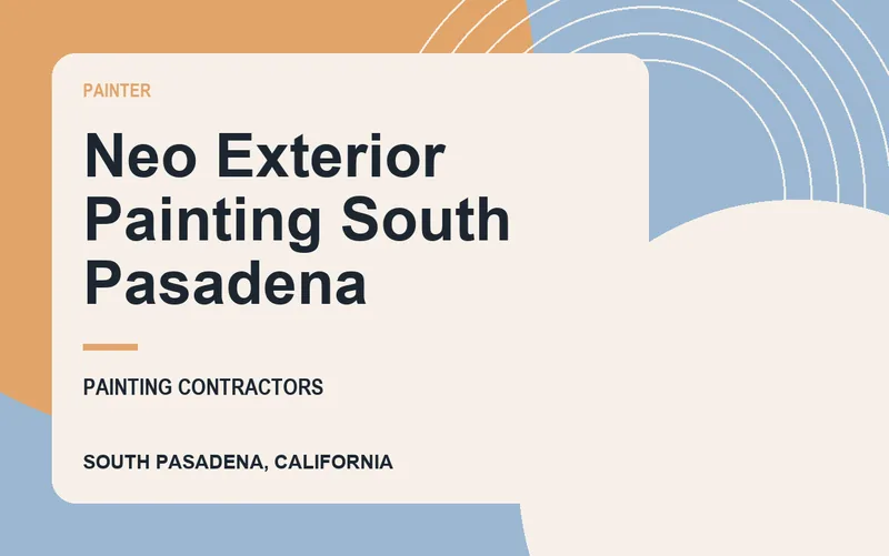 Neo Exterior Painting South Pasadena in South Pasadena, California