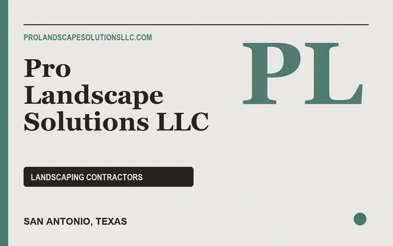 PRO LANDSCAPE SOLUTIONS LLC in San Antonio, Texas