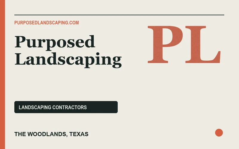 Purposed Landscaping in The Woodlands, Texas