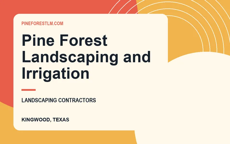 Pine Forest Landscaping and Irrigation in Kingwood, Texas
