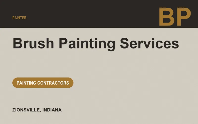 Brush Painting Services in Zionsville, Indiana