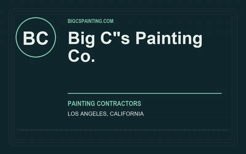 Big C"s Painting Co. in Los Angeles, California
