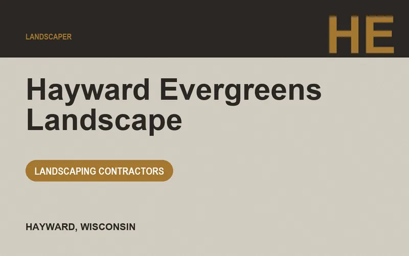 Hayward Evergreens Landscape in Hayward, Wisconsin