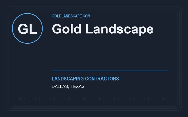 Gold Landscape in Dallas, Texas