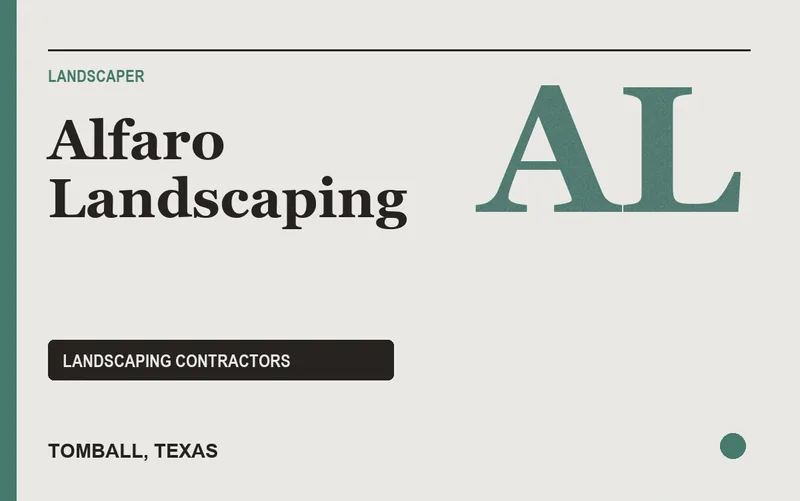 Alfaro Landscaping in Tomball, Texas
