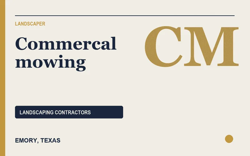 Commercal mowing in Emory, Texas
