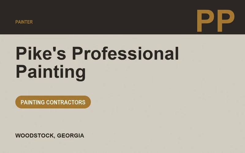 Pike's Professional Painting in Woodstock, Georgia