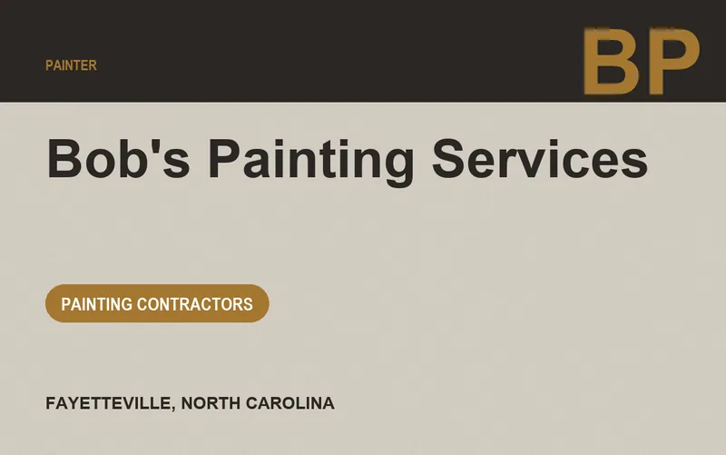 Bob's Painting Services in Fayetteville, North Carolina
