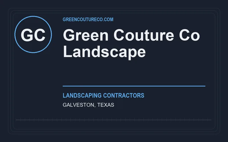 Green Couture Co Landscape in Galveston, Texas