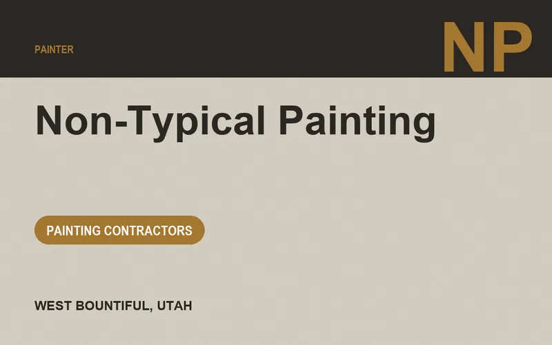 Non-Typical Painting in West Bountiful, Utah