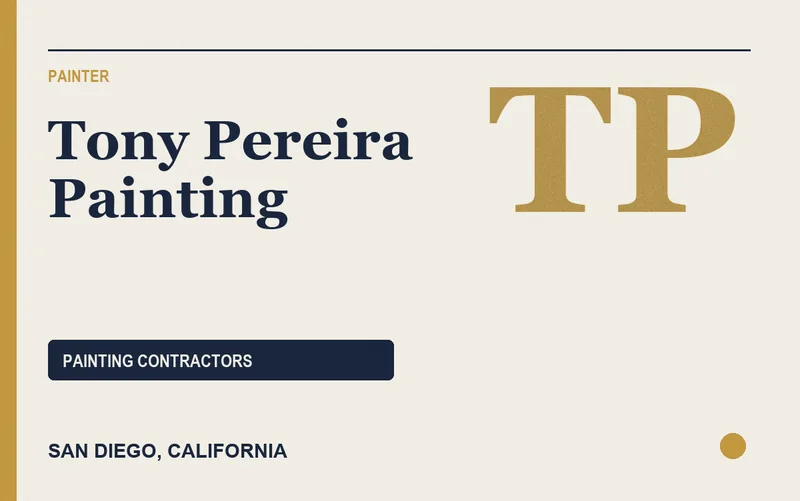 Tony Pereira Painting in San Diego, California