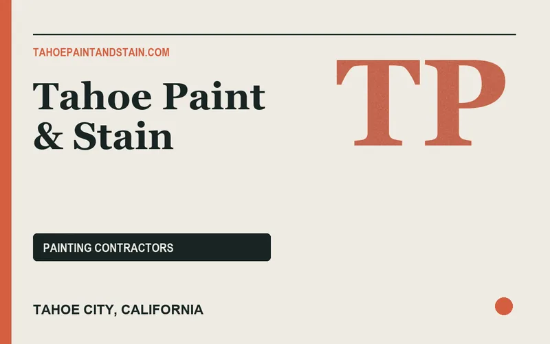 Tahoe Paint & Stain in Tahoe City, California