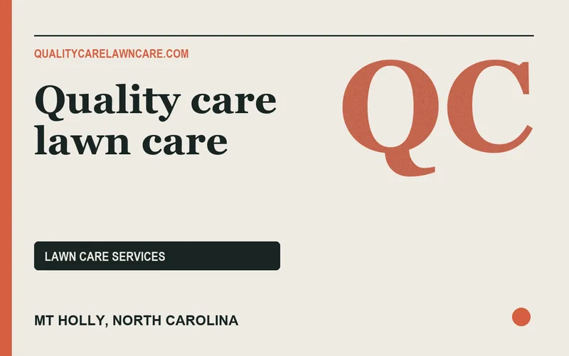 Quality care lawn care in Mt Holly, North Carolina