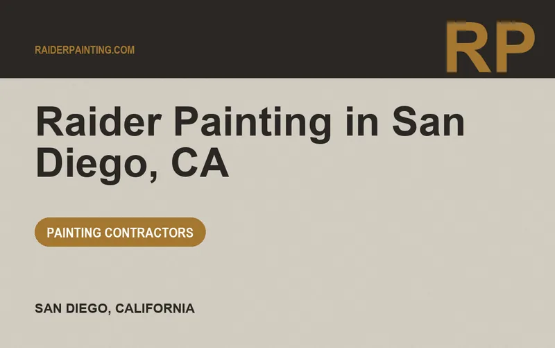 Raider Painting in San Diego, CA in San Diego, California