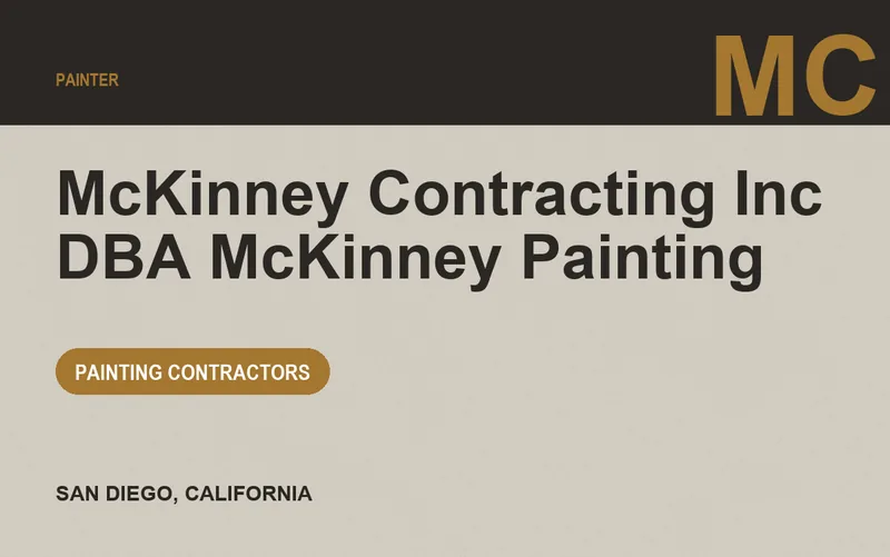 McKinney Contracting Inc DBA McKinney Painting in San Diego, California