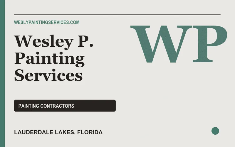 Wesley P. Painting Services in Lauderdale Lakes, Florida