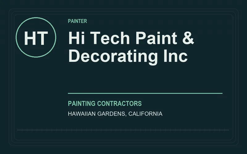 Hi Tech Paint & Decorating Inc in Hawaiian Gardens, California