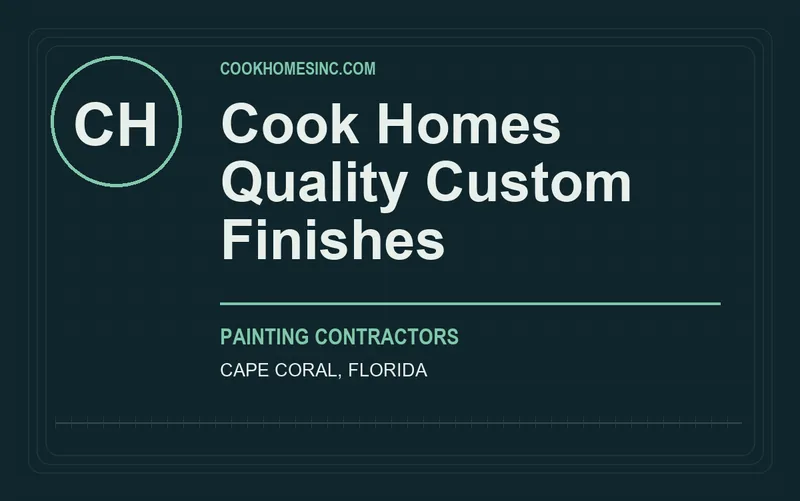 Cook Homes Quality Custom Finishes in Cape Coral, Florida