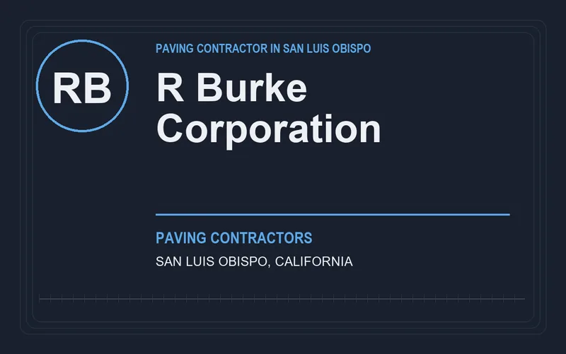 R Burke Corporation in San Luis Obispo, California