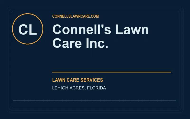 Connell's Lawn Care Inc. in Lehigh Acres, Florida