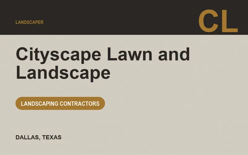 Cityscape Lawn and Landscape in Dallas, Texas