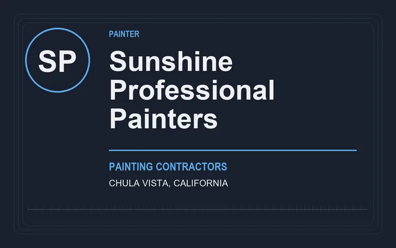 Sunshine Professional Painters in Chula Vista, California