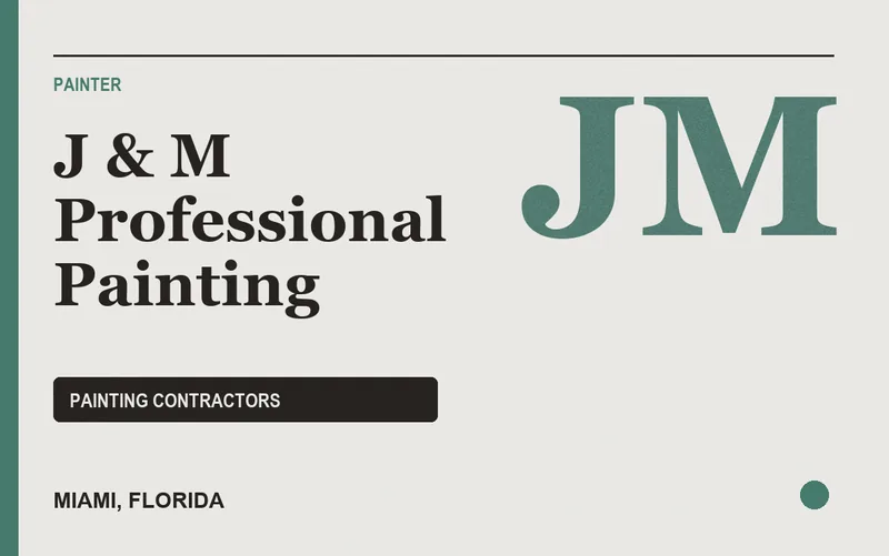 J & M Professional Painting in Miami, Florida