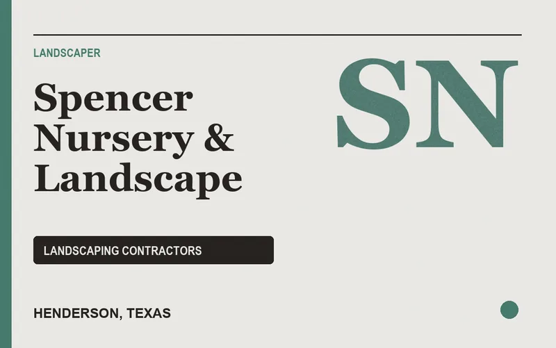 Spencer Nursery & Landscape in Henderson, Texas