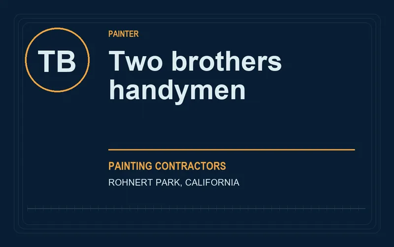 Two brothers handymen in Rohnert Park, California