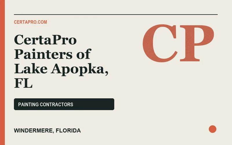 CertaPro Painters of Lake Apopka, FL in Windermere, Florida