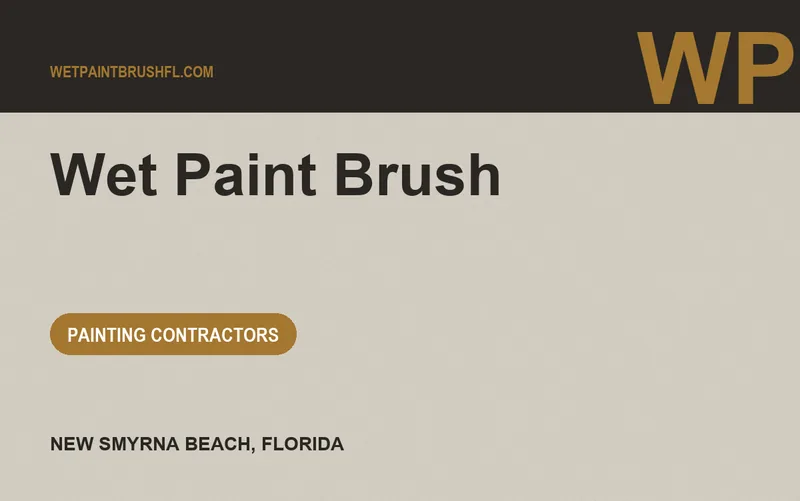 Wet Paint Brush in New Smyrna Beach, Florida