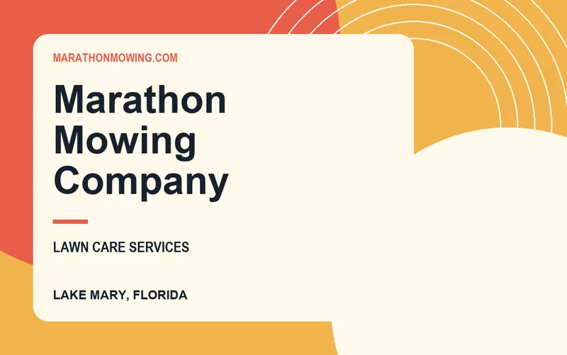Marathon Mowing Company in Lake Mary, Florida