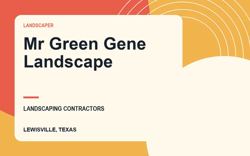 Mr Green Gene Landscape in Lewisville, Texas