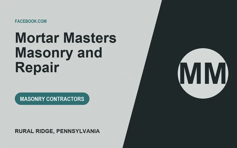 Mortar Masters Masonry and Repair in Rural Ridge, Pennsylvania
