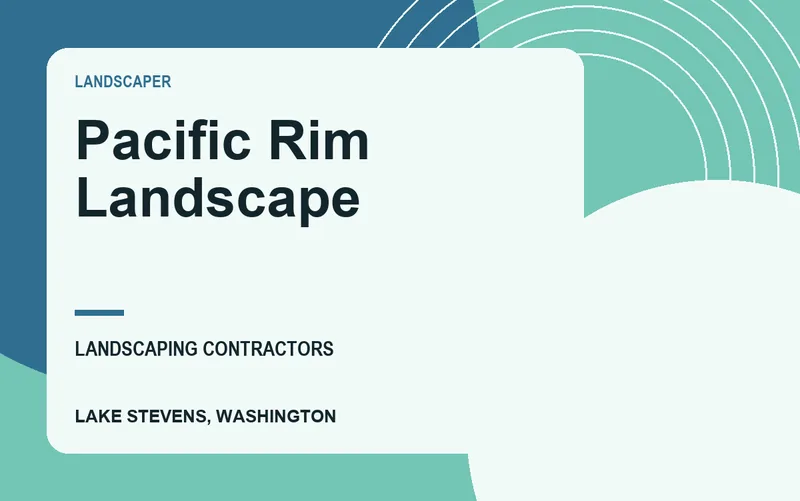Pacific Rim Landscape in Lake Stevens, Washington