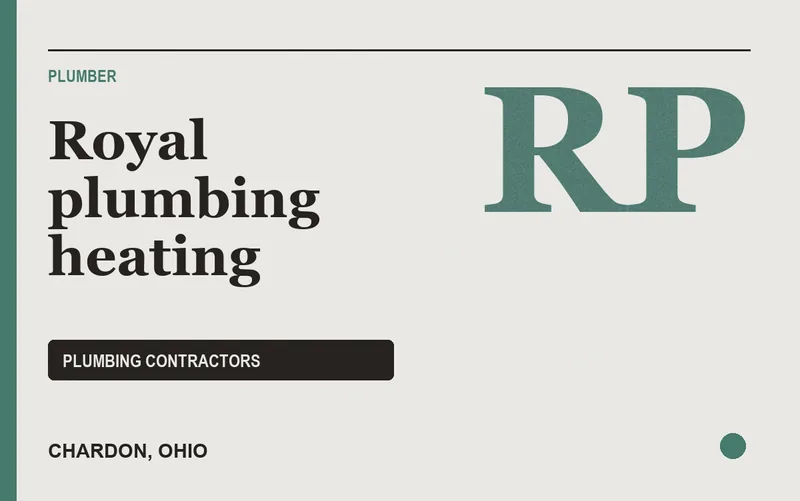 Royal plumbing heating in Chardon, Ohio