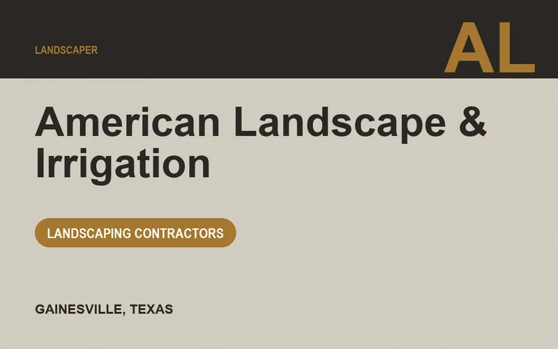 American Landscape & Irrigation in Gainesville, Texas