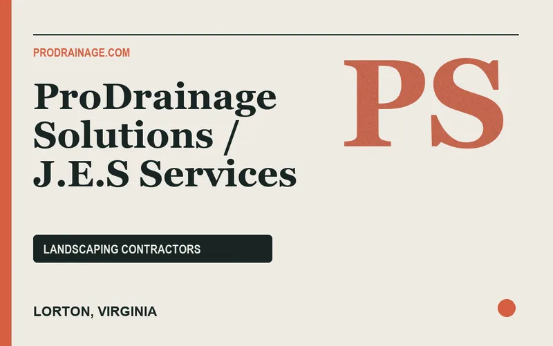 ProDrainage Solutions / J.E.S Services in Lorton, Virginia