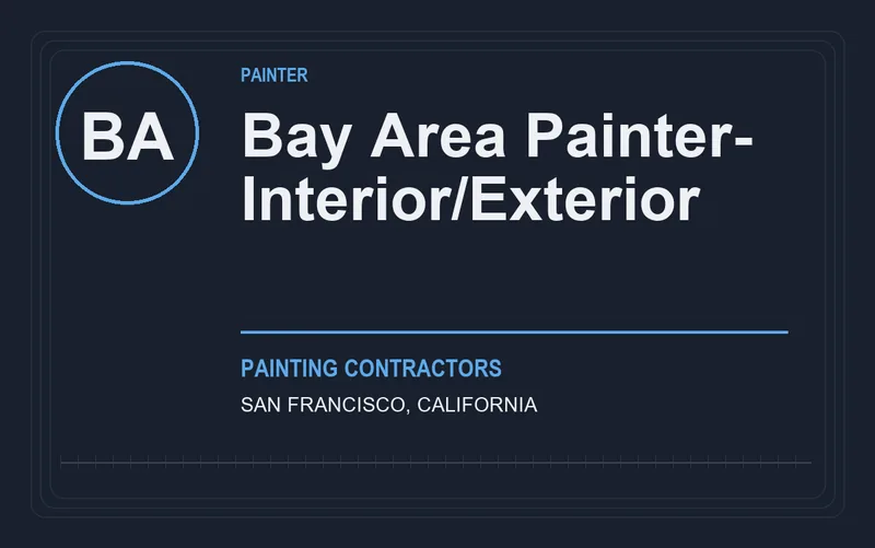 Bay Area Painter- Interior/Exterior in San Francisco, California