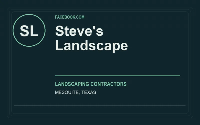 Steve's Landscape in Mesquite, Texas