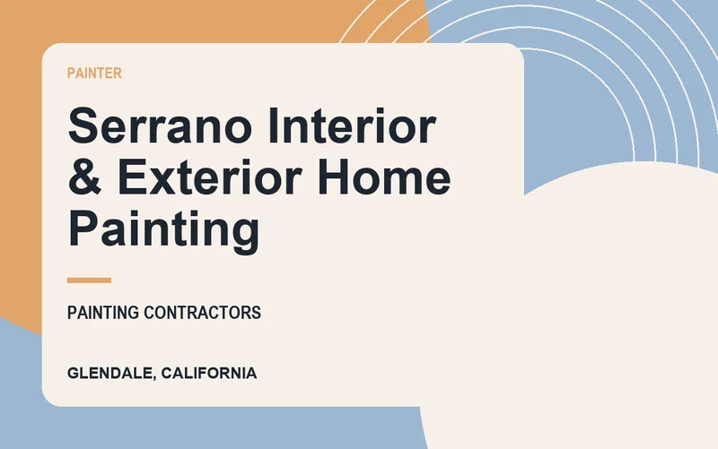 Serrano Interior & Exterior Home Painting in Glendale, California