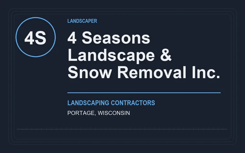 4 Seasons Landscape & Snow Removal Inc. in Portage, Wisconsin