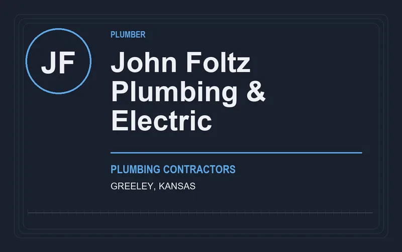 John Foltz Plumbing & Electric in Greeley, Kansas