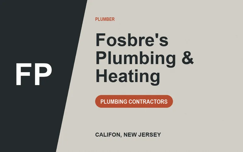 Fosbre's Plumbing & Heating in Califon, New Jersey