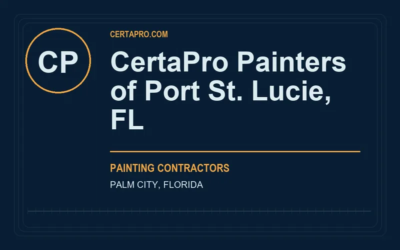 CertaPro Painters of Port St. Lucie, FL in Palm City, Florida